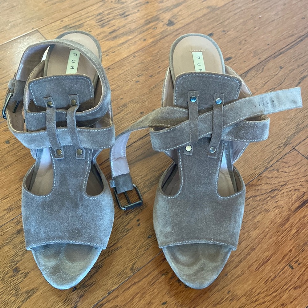 Pura Lopez shoes. Real Suede. Made in Spain.
